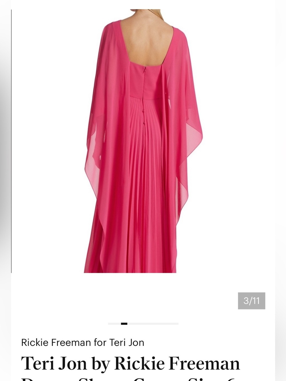 NWT Rickie Freeman for Teri Jon dress Sz 16 - Picture 6 of 6